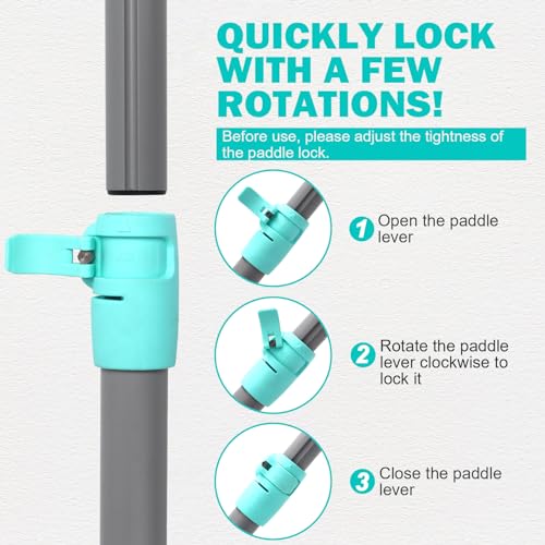 SUP Paddle - Paddle Board Paddle 4 Piece Stand Up Paddleboard Paddles Lightweight Floating Kayak Paddle - Light Blue - Lake Green - Light Green