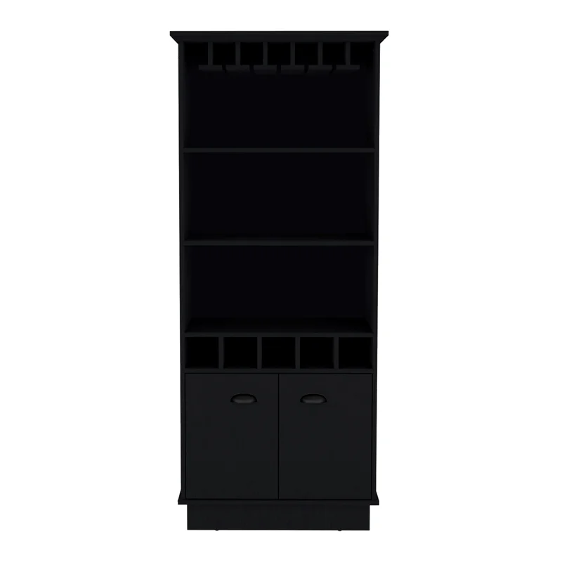 Dundee Bar Cabinet  Black Manufactured Wood