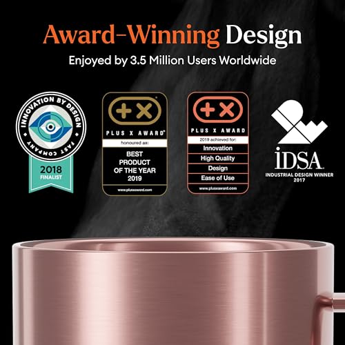 Ember Temperature Control Smart Mug 2, 14 Oz, App-Controlled Heated Coffee Mug with 80 Min Battery Life and Improved Design, Black