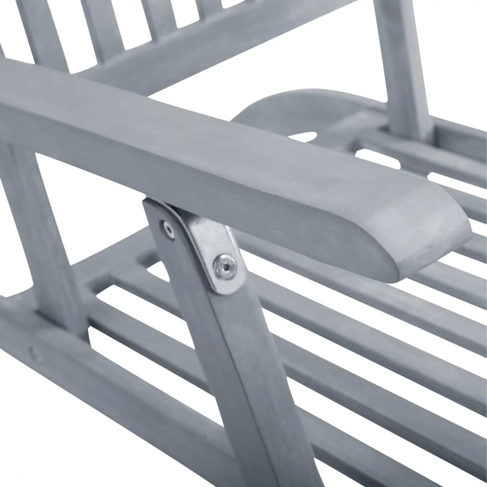 Suzicca Patio Deck Chair with Footrest and Cushion Solid Acacia Wood