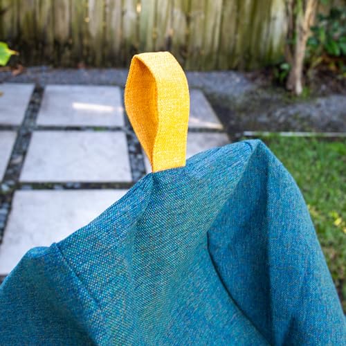 Big Joe Tuffet Weatherproof Bean Bag Chair, Paprika Bella Sunmax, Durable Weather Resistant Fabric, 2.5 feet Teardrop