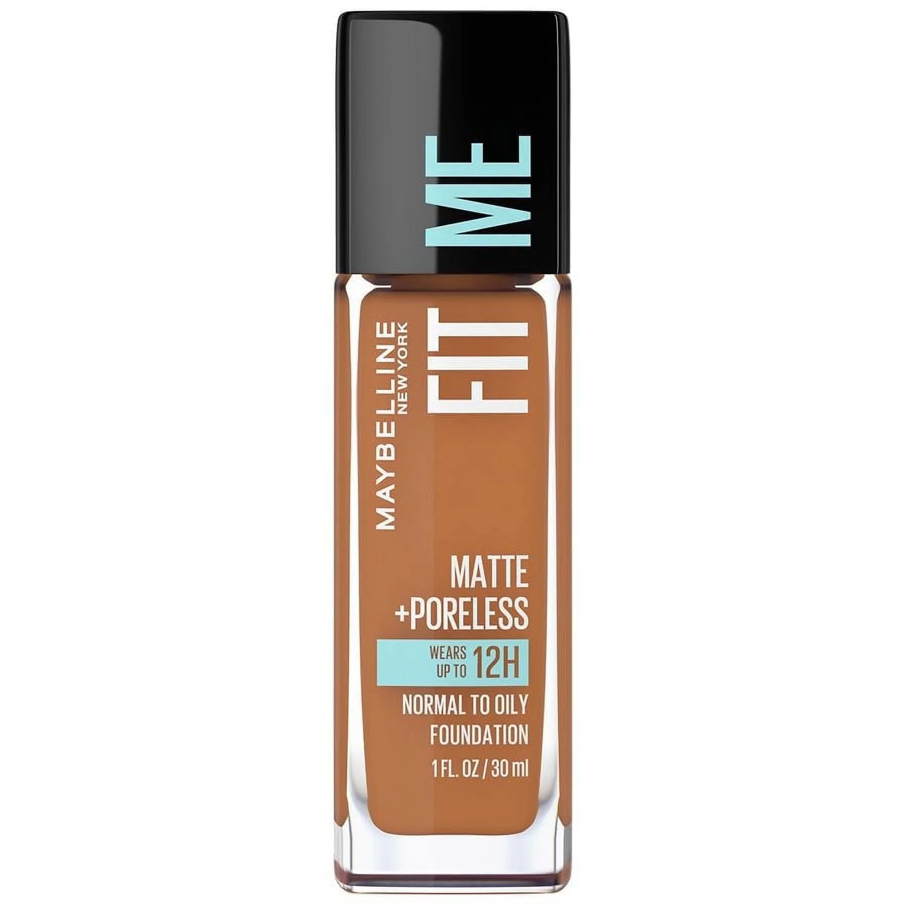 Maybelline Fit Me Matte + Poreless Liquid Foundation Makeup, Warm Coconut 356 1.0 fl oz Pack of 2