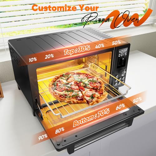 Nuwave Bravo Pro Smart 21QT Toaster Oven Air Fryer Combo, Convection Oven Countertop, 10 functions all in 1, with even & quick crisp technology, 50-450°F, 1800W, Mint Green