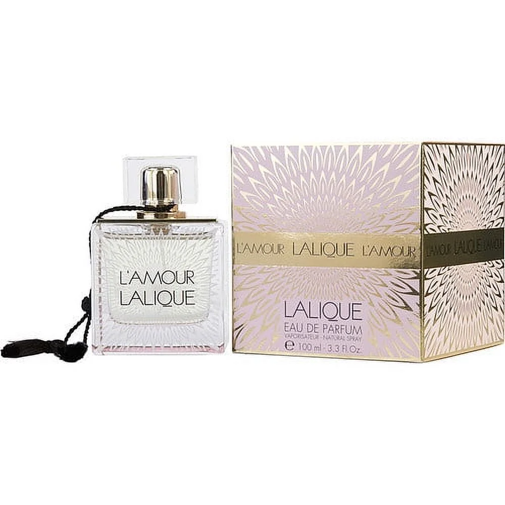 L'AMOUR LALIQUE Eau de Parfum Spray - 3.3 oz - Captivating Floral Blend