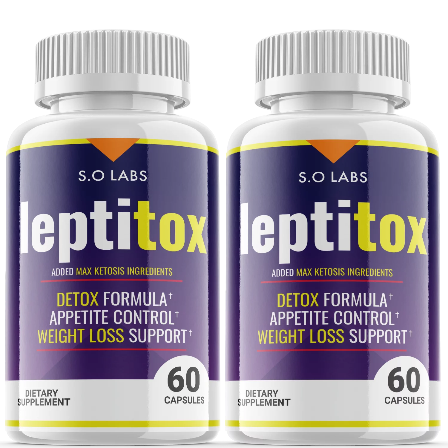 (2 Pack) Leptitox - Pills for Weight Loss - Energy Boosting Dietary Supplements for Weight Management and Metabolism - Advanced Ketogenic Ketones - 120 Capsules