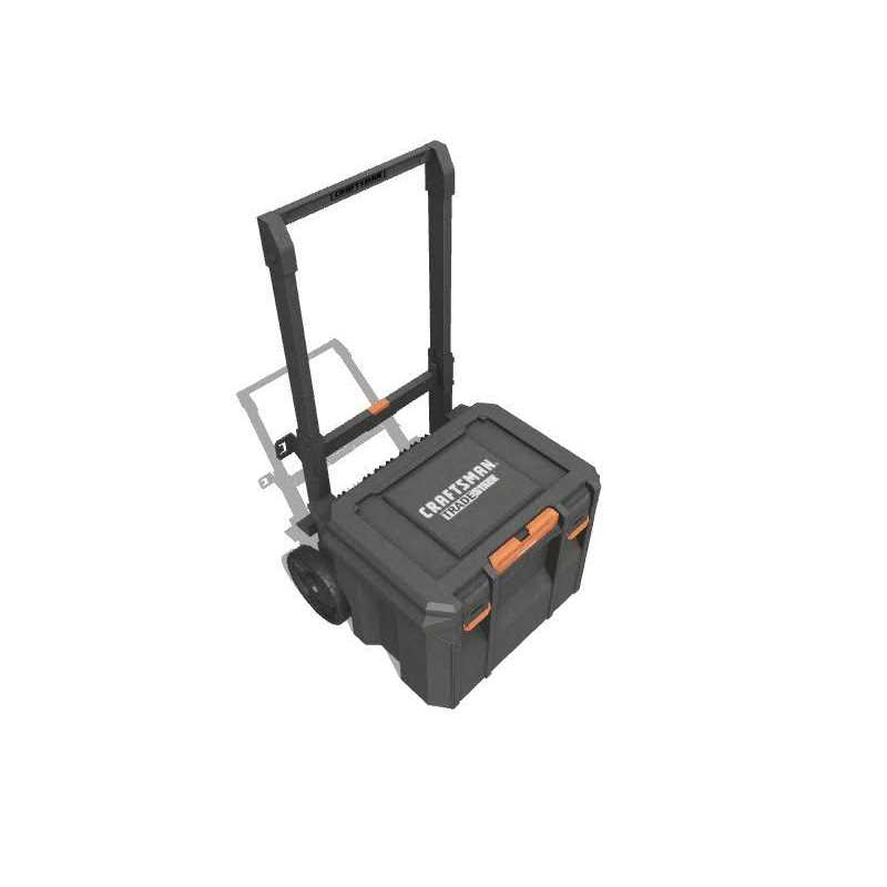 CRAFTSMAN TRADESTACK System 22.5-in Black Structural Foam Lockable Tool Box CMST21445