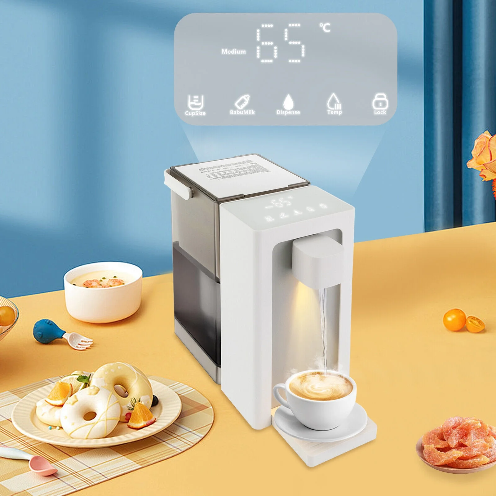 Instant Hot Cold Water Dispenser Countertop Water Cooler Dispenser 5 Temperature