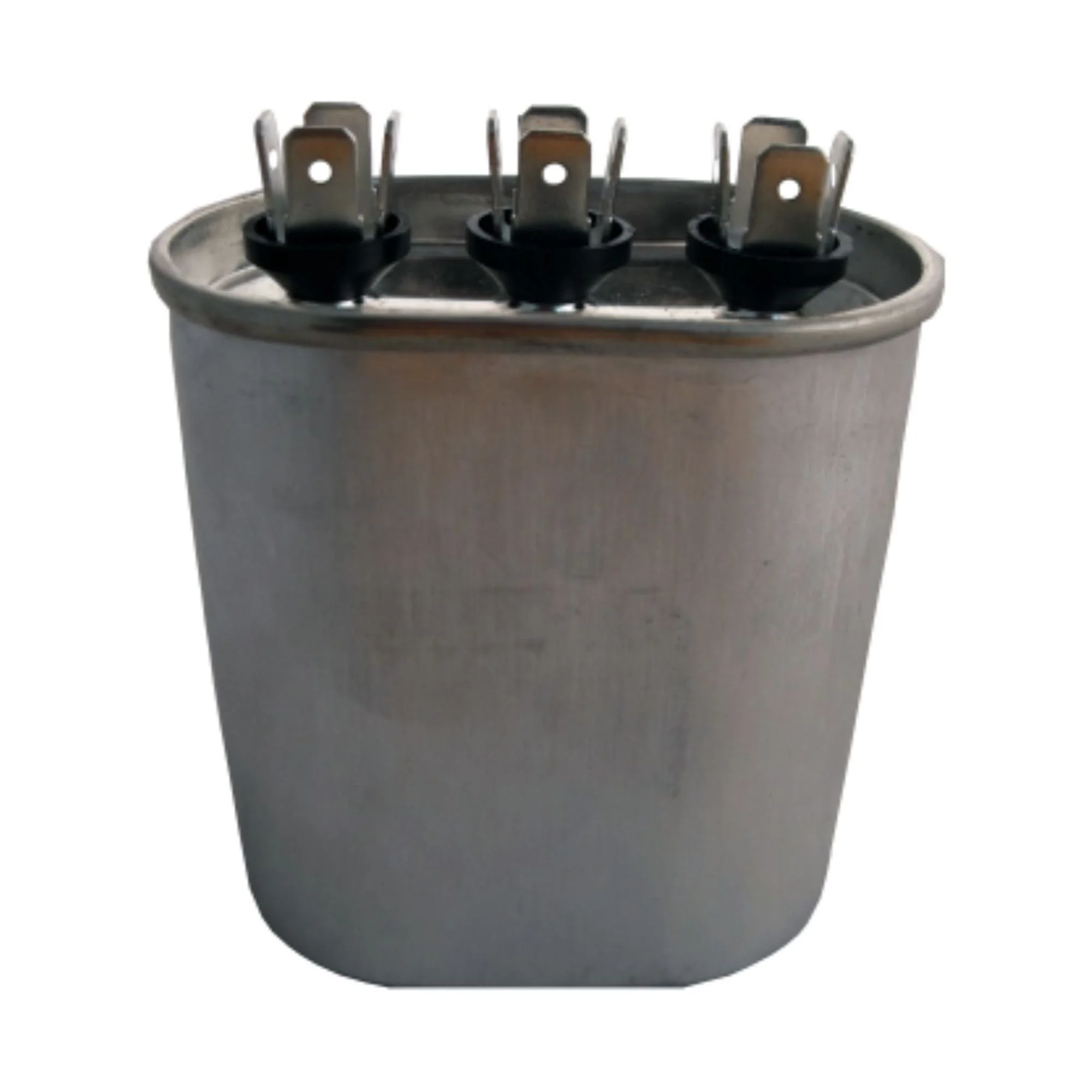 Dual Run Capacitor, Oval, 55 + 10 Mfd., 440 Volt, CD55+10X440