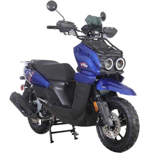 X-PRO Gas Adult Moped Tank 200 Gas Moped Street Bike,12