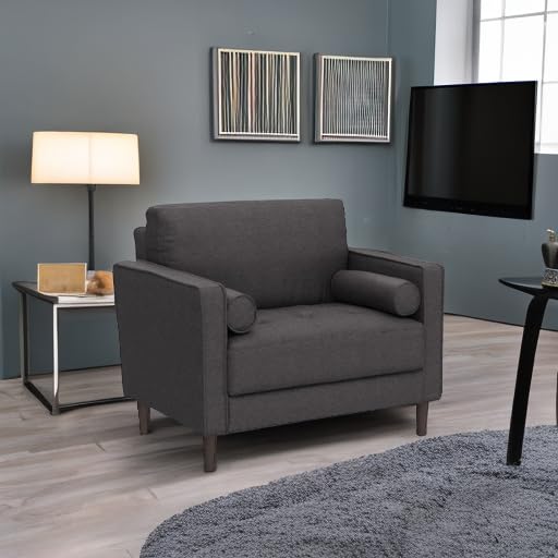 Lifestyle Solutions Lexington Armchair, Navy Blue