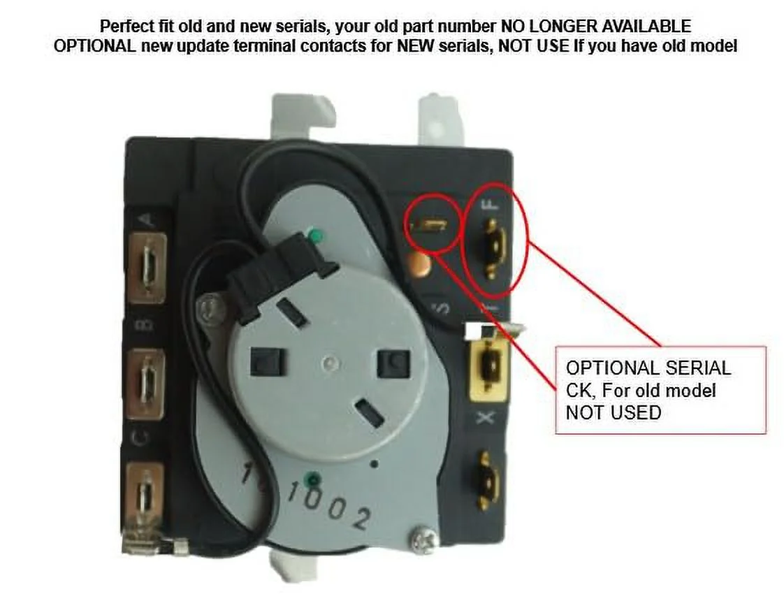 GPSUSA WE4M532 DRYER TIMER WE4M532 fits GE TIMER WE4M532