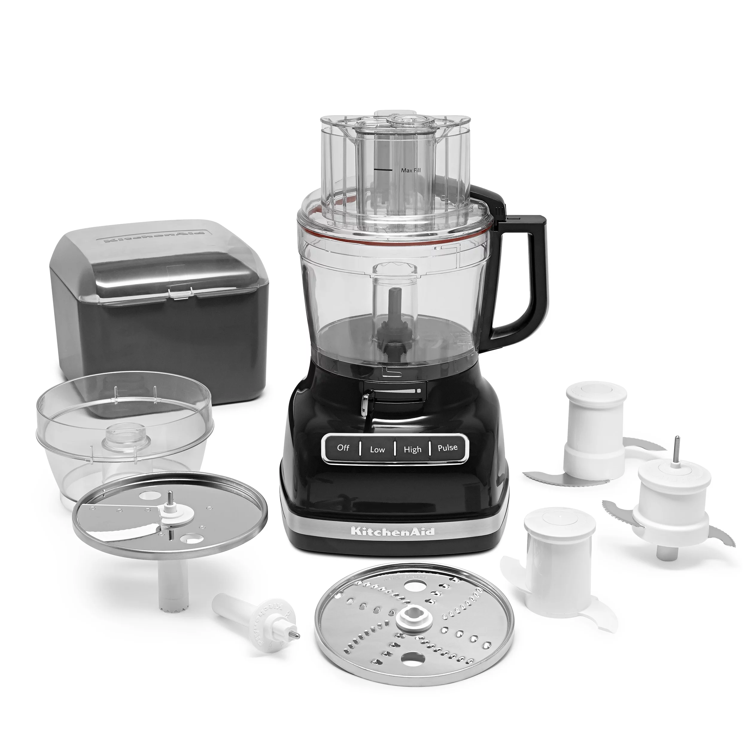 KitchenAid 11-Cup Food Processor with ExactSlice System, Onyx Black (KFP1133OB)