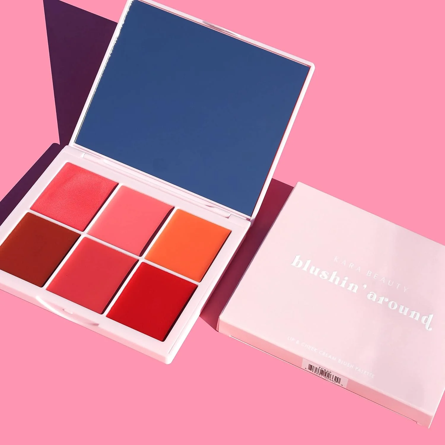 KARA BEAUTY BLUSHIN` AROUND 6-Pan Cream Blush Palette - VEGAN