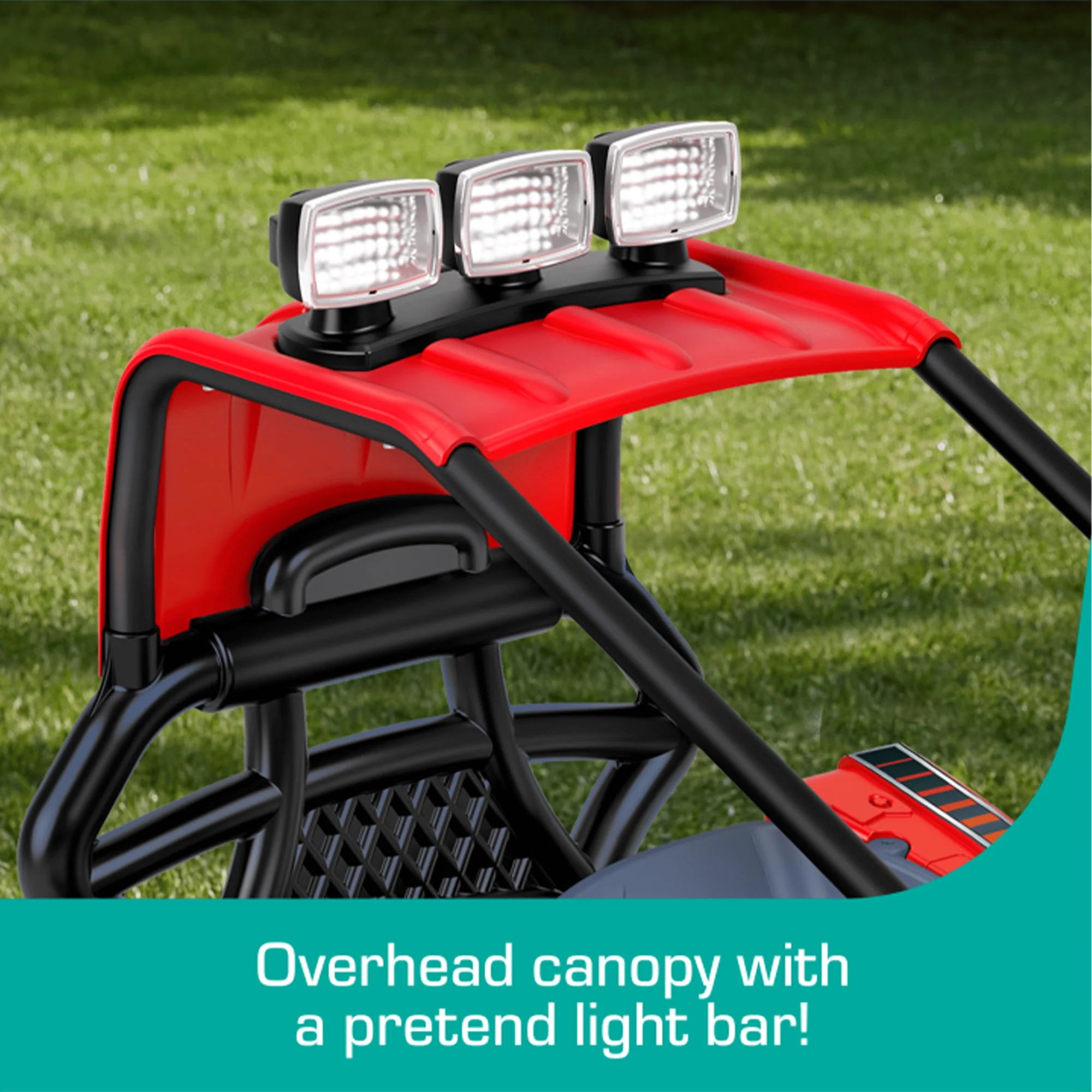 Power Wheels Baja Trailster Battery Powered Ride On Toy w/ Steel Frame, Red