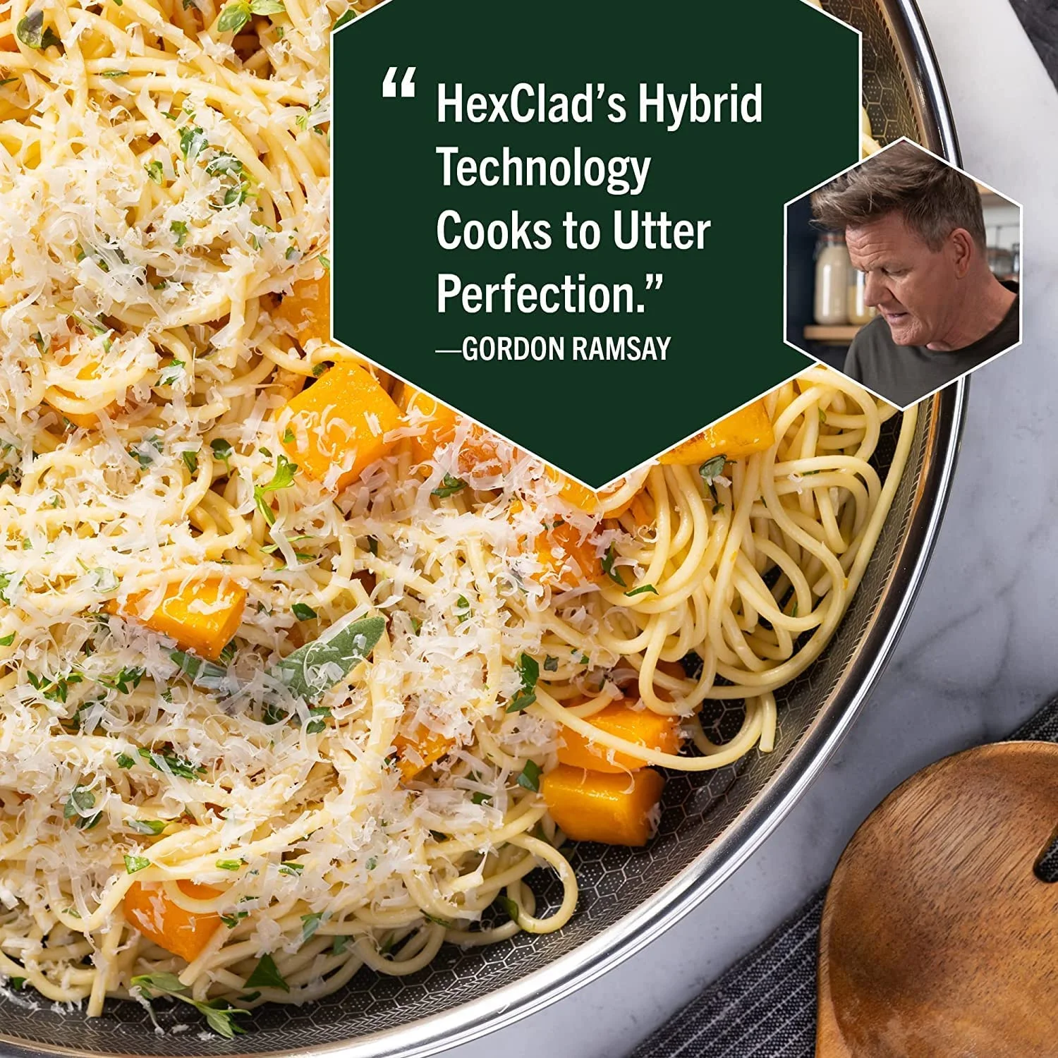 HexClad 6 Piece Hybrid Stainless Steel Cookware Pan Set 8