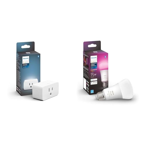 Philips Hue Smart Dimmer Switch with Remote, White - 1 Pack - Turns Hue Lights On, Off, Dims or Brightens - Requires Hue Bridge - Easy, No-Wire Installation