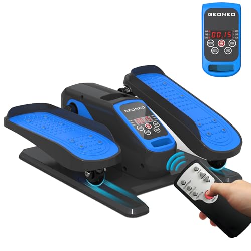 Under Desk Elliptical Machine, Electric Ellipse Leg Exerciser for Senior, Quiet and Compact Electric Seated Pedal Exerciser for Home with Monitor, Remote Control and 12 Adjustable Speeds