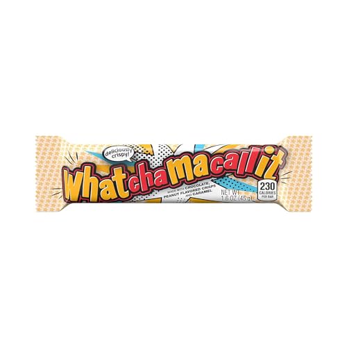 WHATCHAMACALLIT Chocolate Caramel Peanut Crisps Candy Bars, 1.6 oz (12 Count)