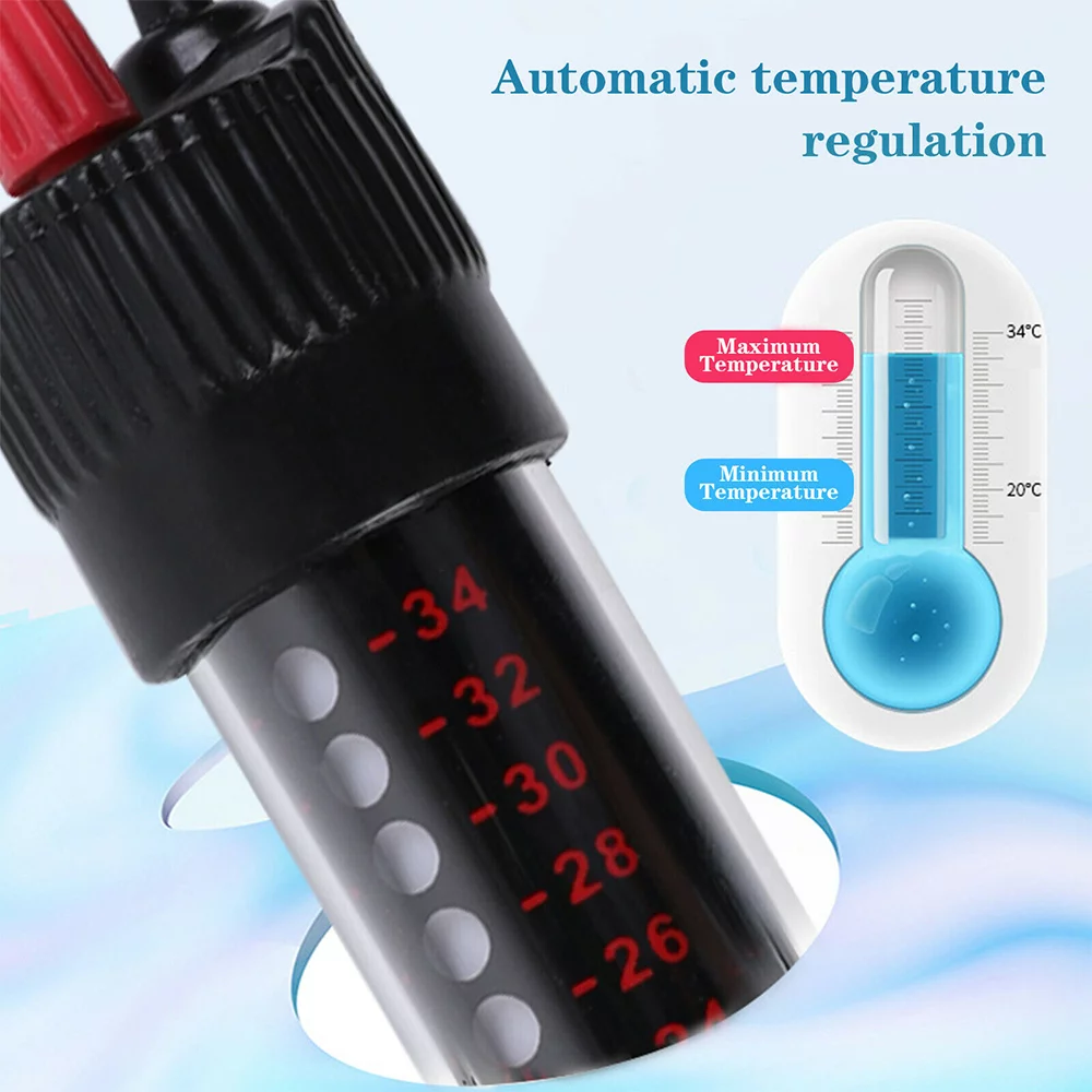 200W Fish Tank Aquarium Heater, Adjustable Temperature Submersible Thermostat Heater, 1Pcs