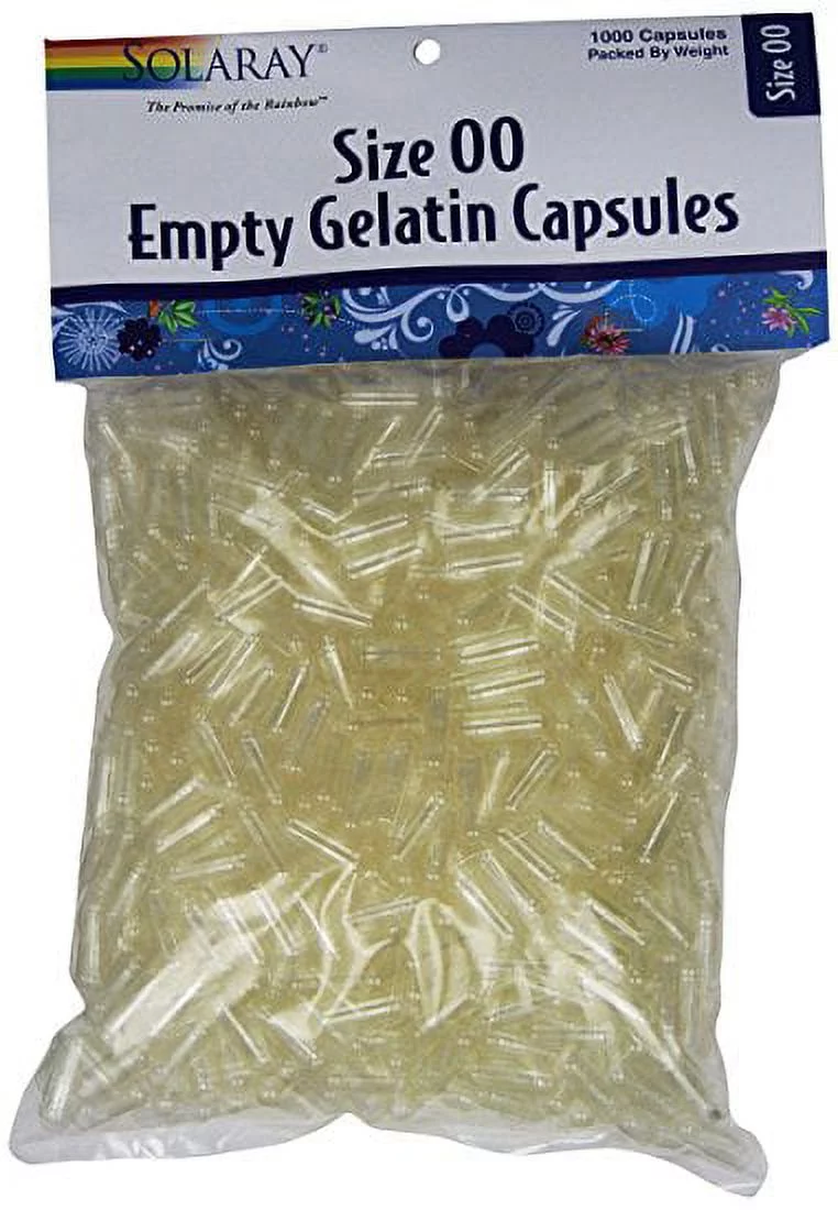 Solaray Empty Gelatin Capsules Size 00 1000 Capsule