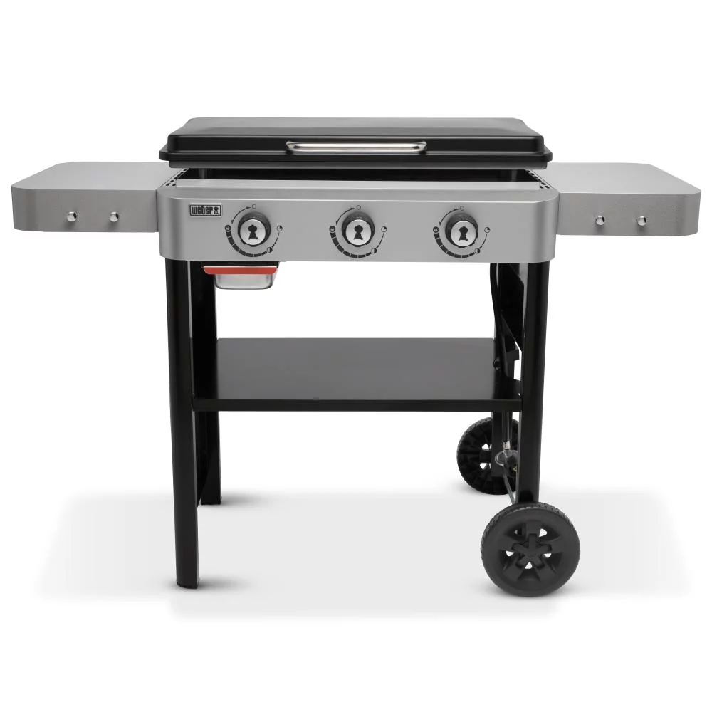 Weber 28in 3 Burner Liquid Propane Outdoor Griddle Black