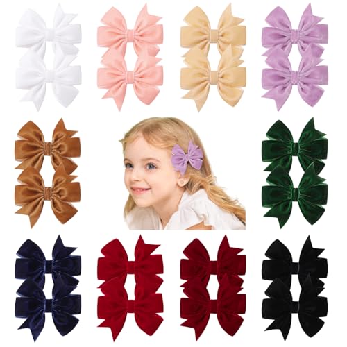 20PCS Velvet Hair Bows, 3