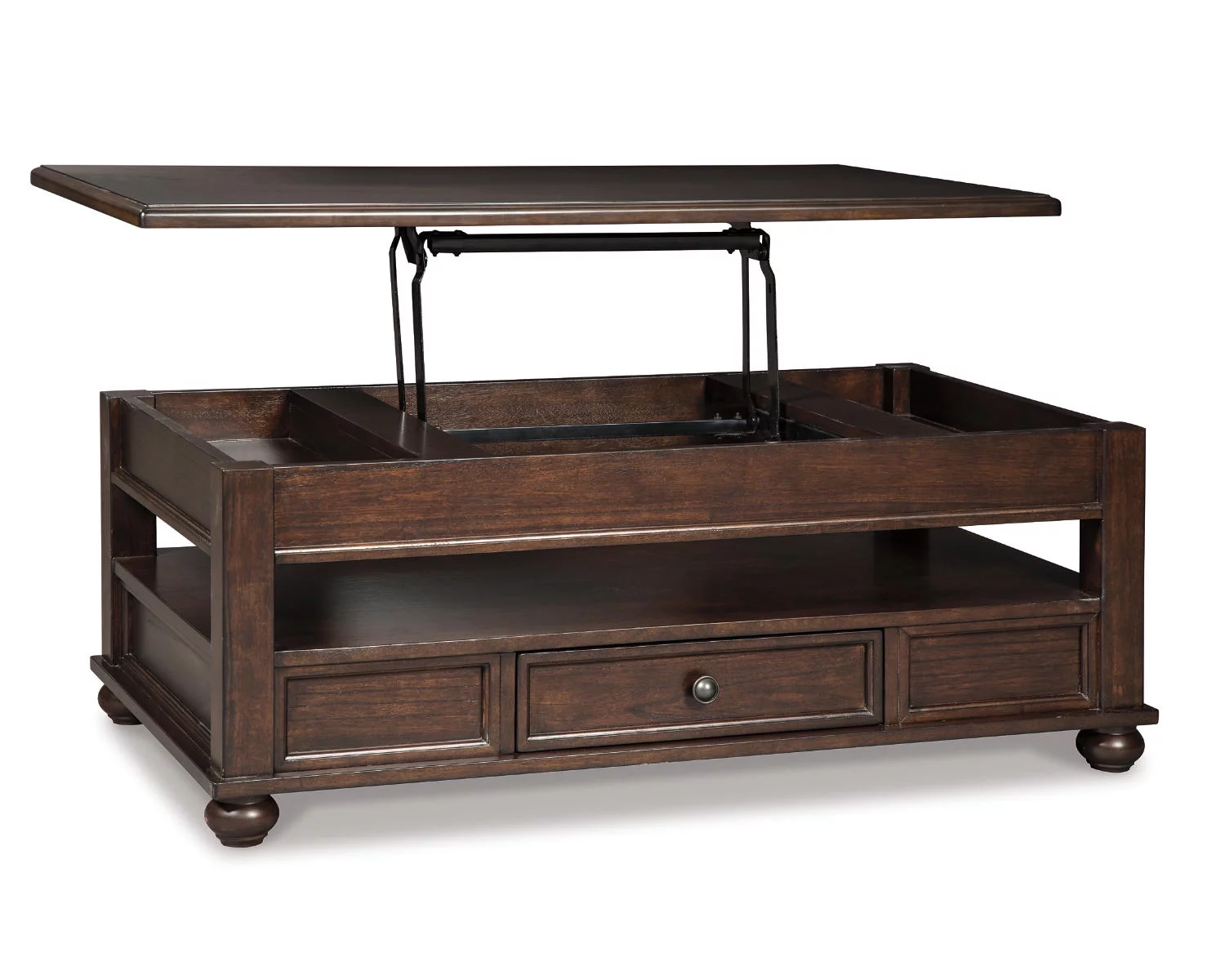 Signature Design by Ashley Casual Barilanni Coffee Table with Lift Top Dark Brown