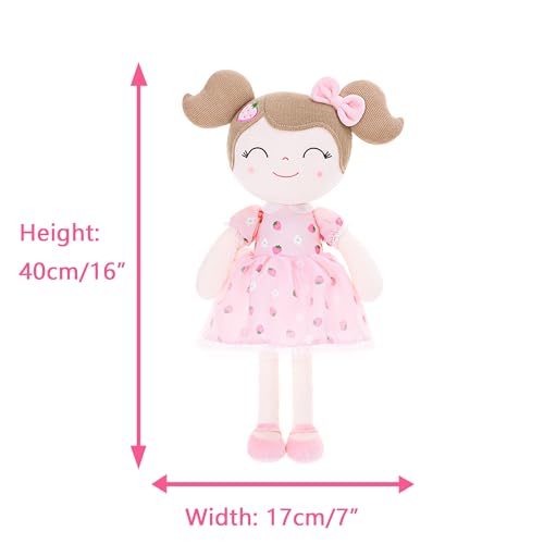 Gloveleya Baby Girl Gift First Baby Doll Plush Doll Print Sunflowers