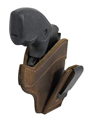 New Barsony Brown Leather Tuckable IWB Holster for Snub Nose 2