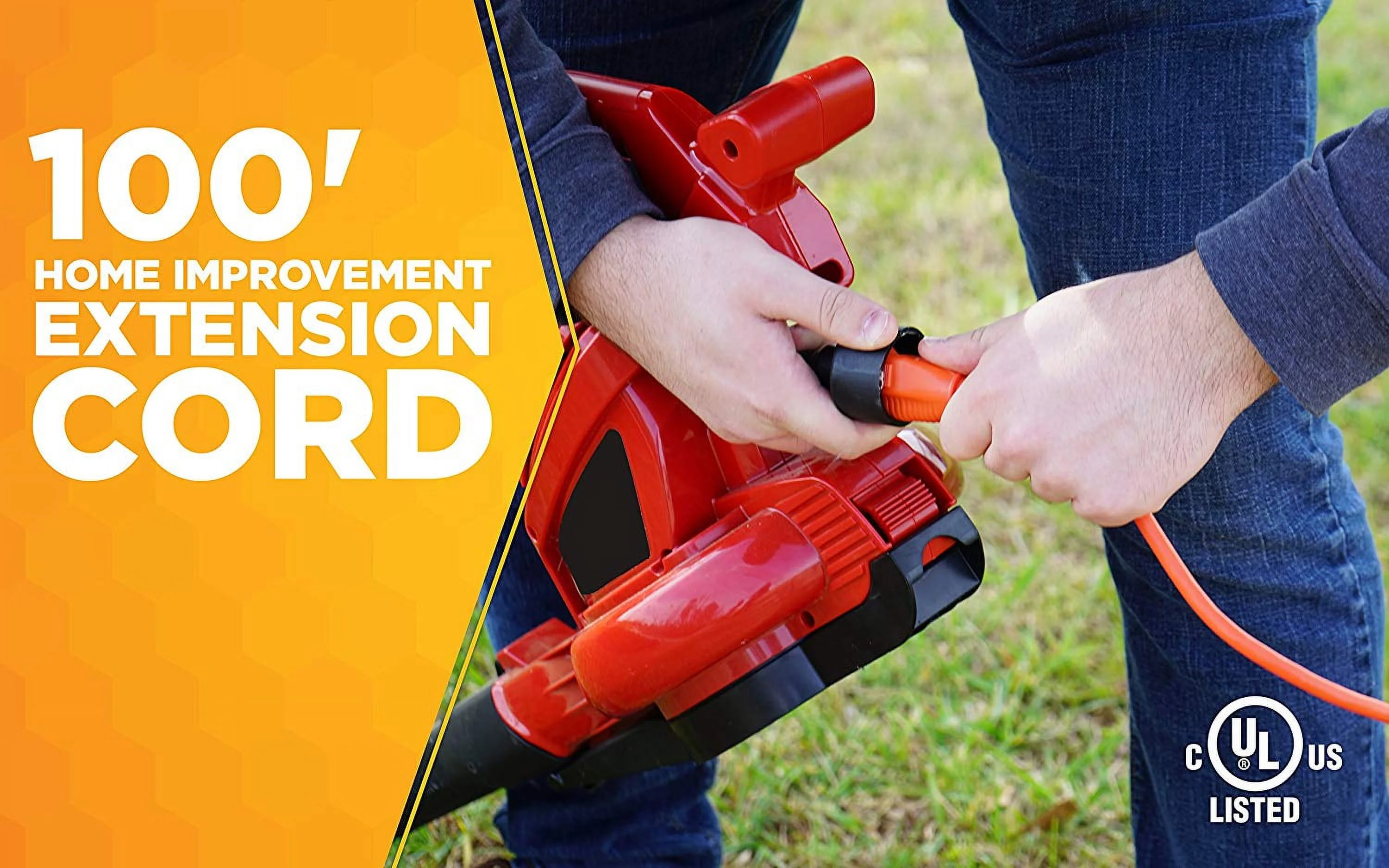 Woods 0269 16 Gauge 100' Orange SJTW General Purpose Extension Cord