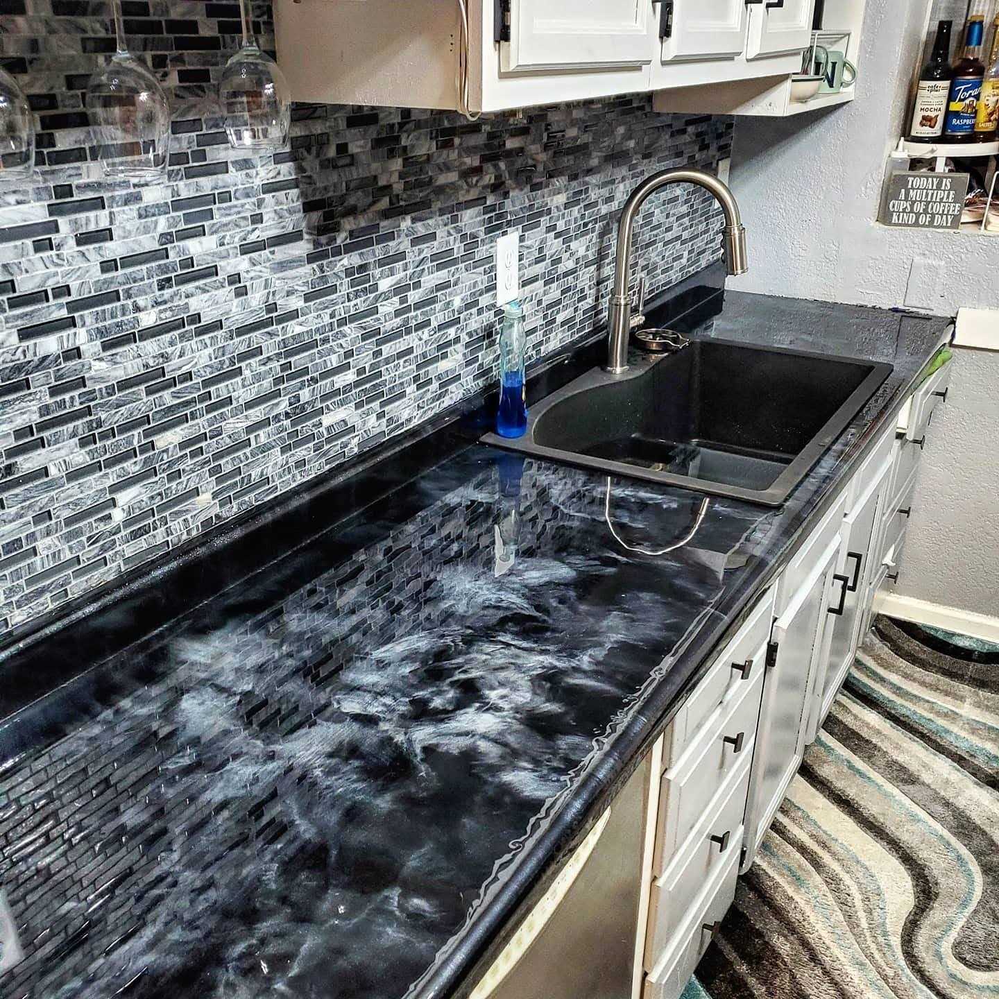 Stone Coat Countertops White Epoxy Undercoat – Epoxy Paint and Primer Mix for Coating MDF, Plywood, and Porous Materials! Great for DIY Countertop