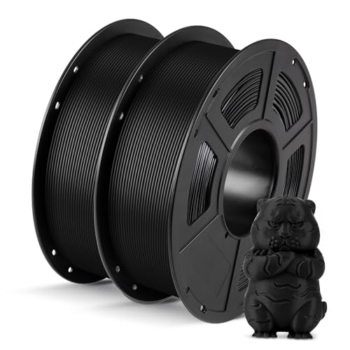 ANYCUBIC PLA Filament 1.75mm Bundle, 3D Printing PLA Filament 1.75mm Dimensional Accuracy +/- 0.02mm, 1KG Spool (2.2 lbs), 2KG Grey+Grey
