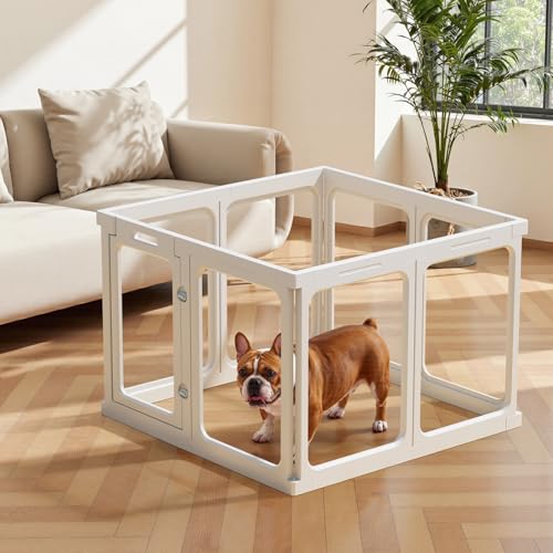 Clear Acrylic Dog Playpen - 11.6 sq.ft, 24