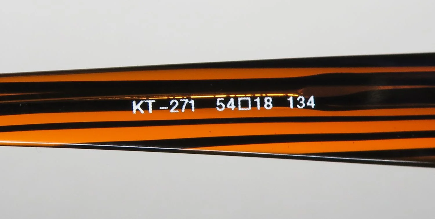 KIO YAMATO KT-271 TITANIUM HALF-RIMLESS ACETATE PLASTIC EYEGLASS FRAME/GLASSES