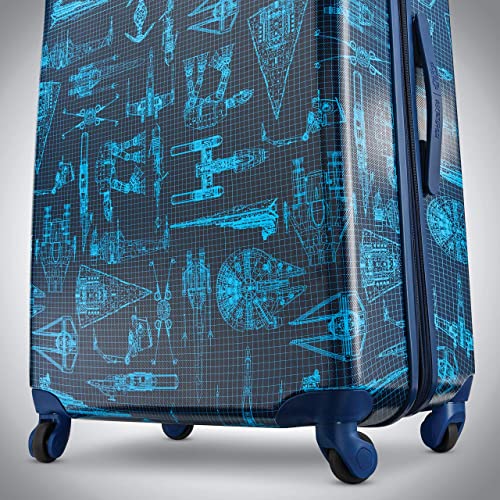 American Tourister Star Wars Hardside Spinner Wheel Luggage, Galaxy, Carry-On 20-Inch