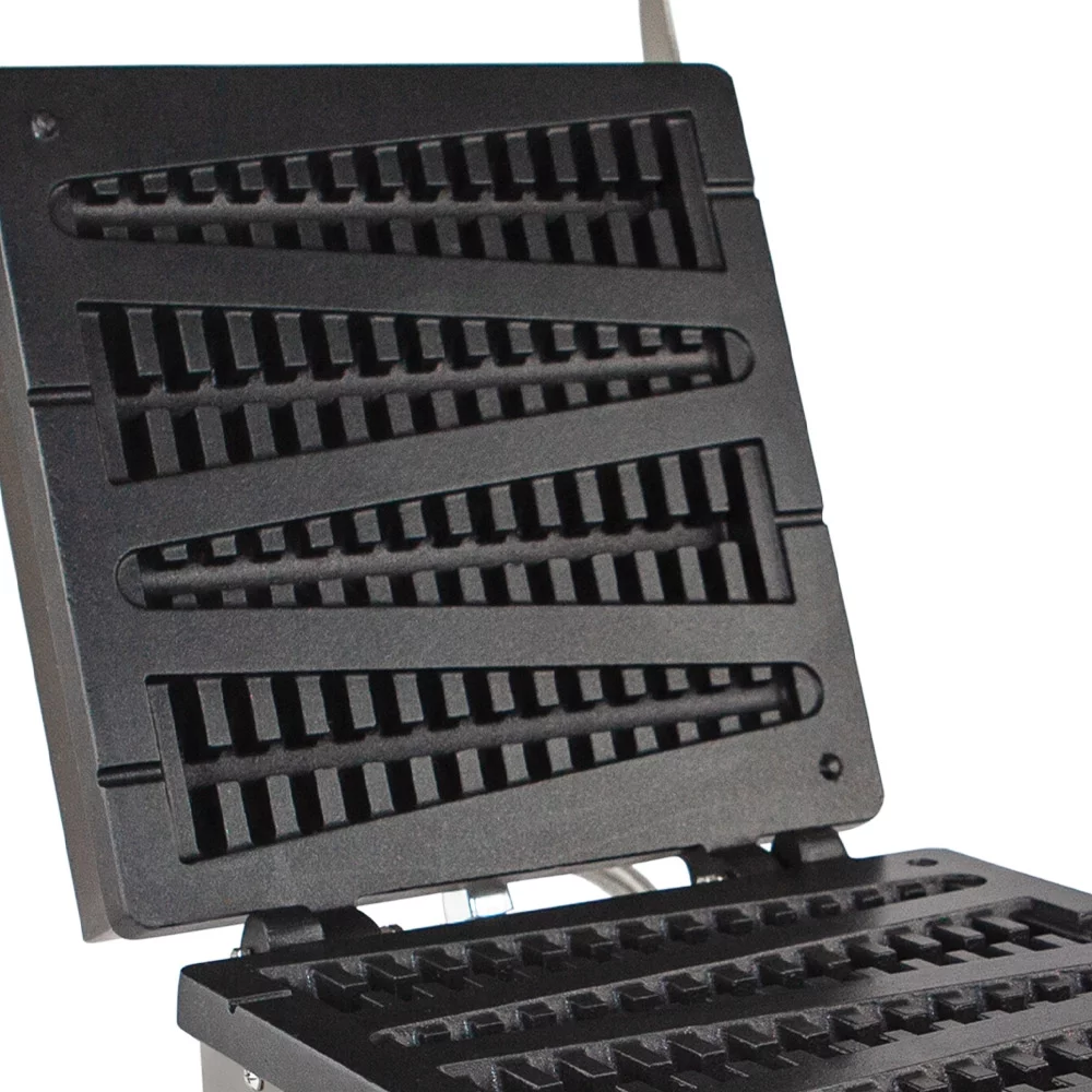 ALD Red Waffle Stick Maker | 4 Tree Waffles on a Stick | Stick Waffle Maker | Stainless Steel