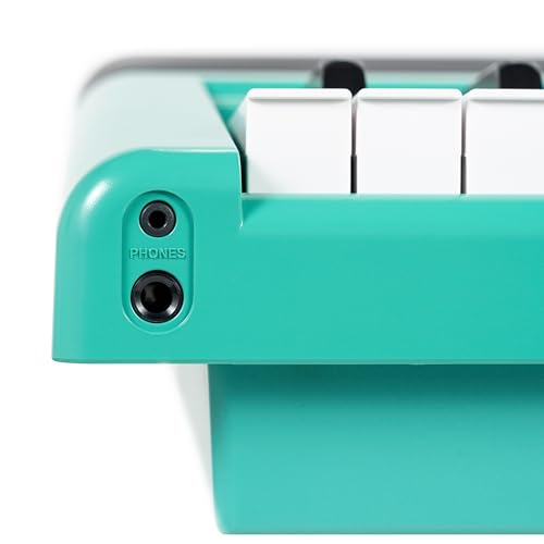 Alesis Recital Home Digital Piano with 88 Hammer Action Weighted Keys, Stand, Pedals and Lessons, Turquoise