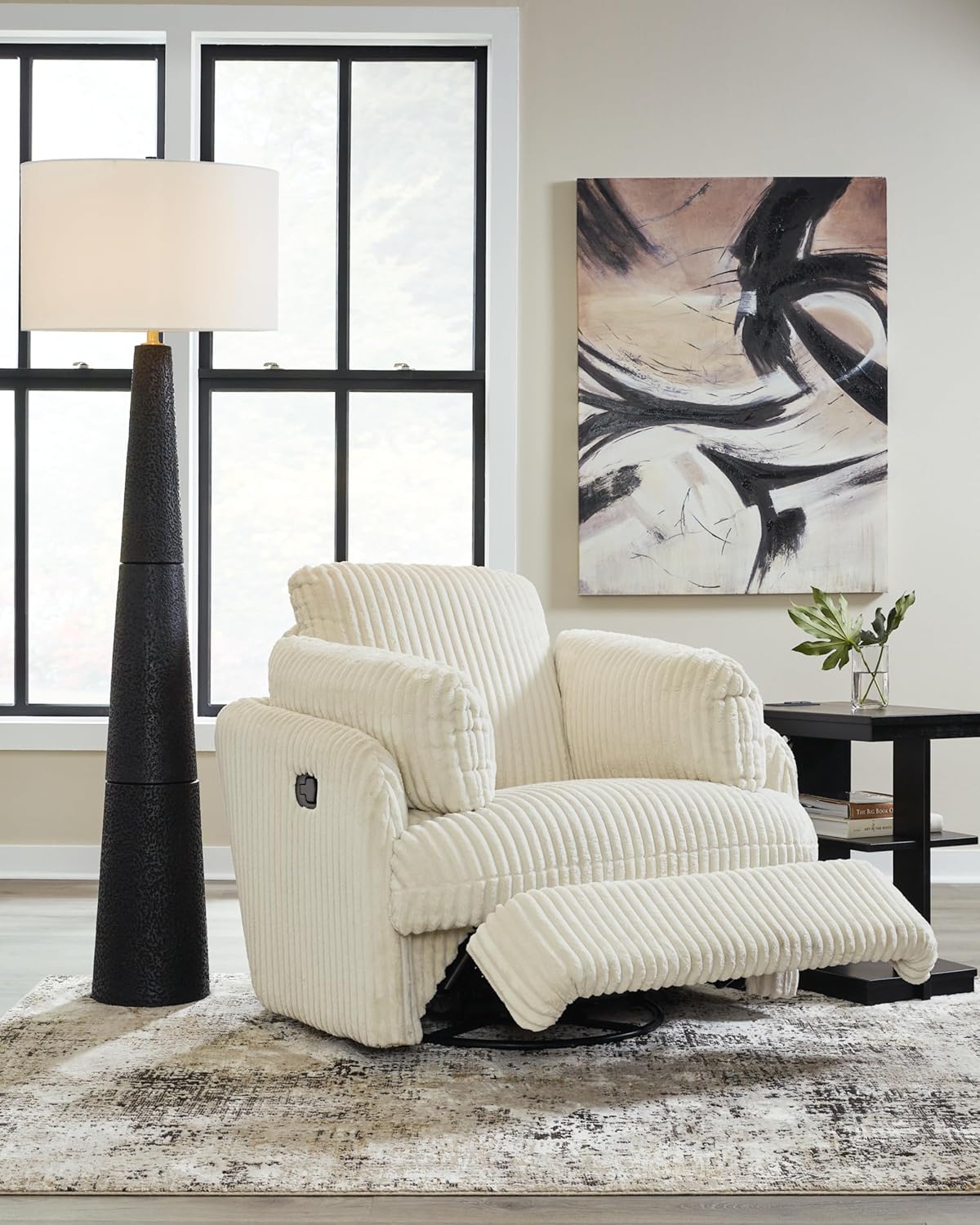 Signature Design by Ashley Tie-Breaker Swivel Glider Recliner, 40