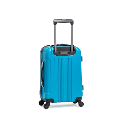 Kenneth Cole REACTION Out of Bounds Lightweight Hardshell 4-Wheel Spinner Luggage, Cobalt Blue, 20-Inch Carry On
