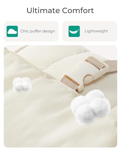 BAGSMART Small Camera Bag, DSLR Camera Case for Camera Lens & Accessories, Ultra-Light Compact Crossbody Camcorder Bags with Rain Cover/Tripod Straps, Camel