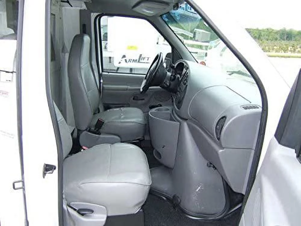 F130 Ford 1993-2007 E-Series Van Front Bucket Seats without Armrests in Gray Endura
