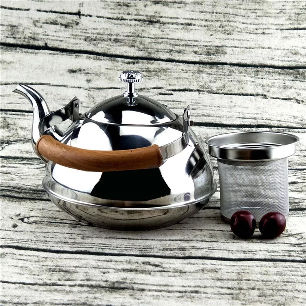Stainless Steel Mini Teakettle Teapot Electric Gas Hobs Camping 2L 2.0L