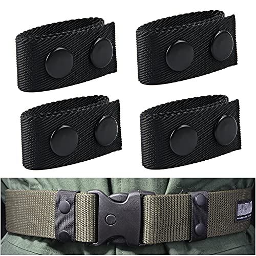 SANNIX Belt Keepers for Duty Belt, Nylon Belt Keeper Tactical Belt Keeper with Double Snaps for Security Police Belt Fixing