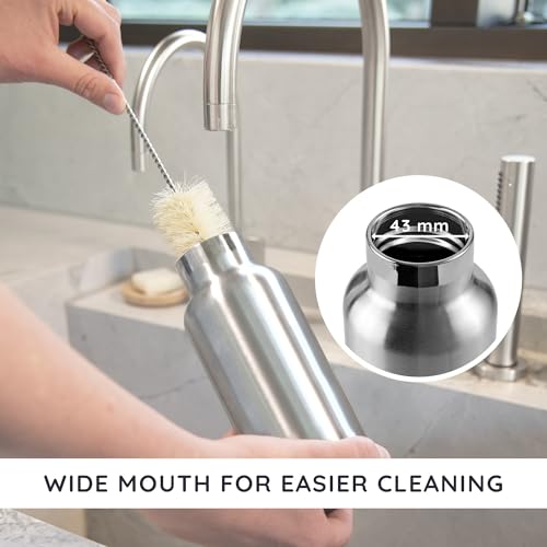 Bambaw 32 oz Water Bottle | Insulated Water Bottles | Water Bottle Stainless Steel | Insulated Travel Water Bottle | Insulated Water Bottle | Stainless Steel Water Bottles | 1 Liter Water Bottles