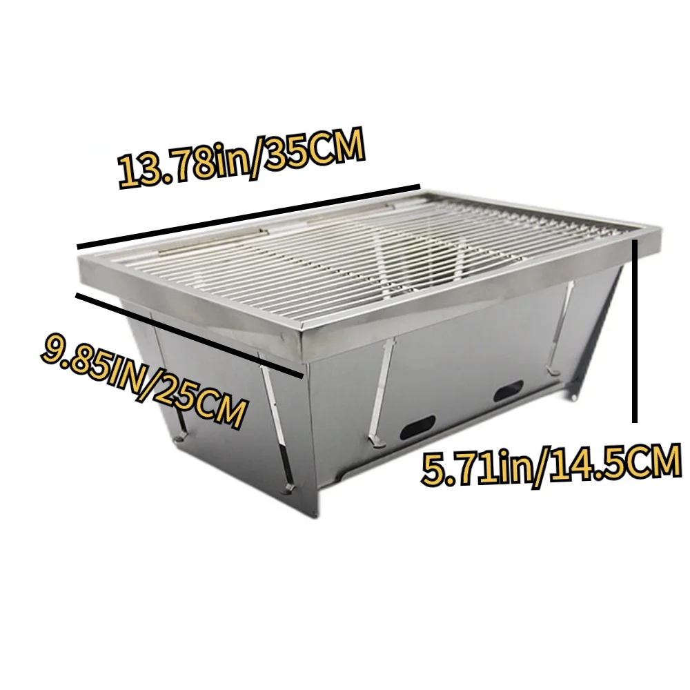 304 stainless steel small barbecue oven, outdoor folding integrated barbecue rack, camping IGT unit oven components