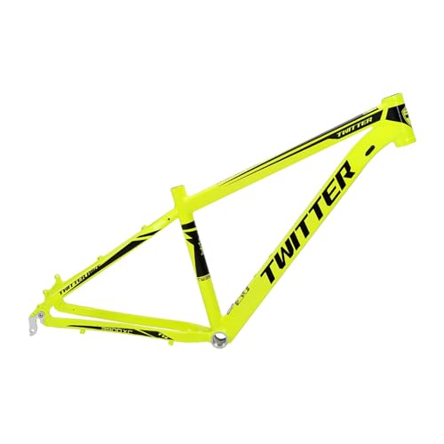 Mountain Bike Frame 27.5er 29er Aluminum Alloy Hardtail Frame 15/17/19” Disc Brake QR 135mm BB 68mm Internal Routing XC Off-Road Adult Bike Frame(Color:Orange,Size:27.5/29