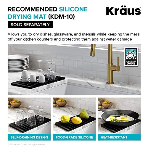 KRAUS Standart Pro 32 Inch 18-Gauge Stainless Steel Scullery Sink, 24 Gallon Freestanding Commercial Style Single Bowl Laundry & Utility Sink, KHS230-32