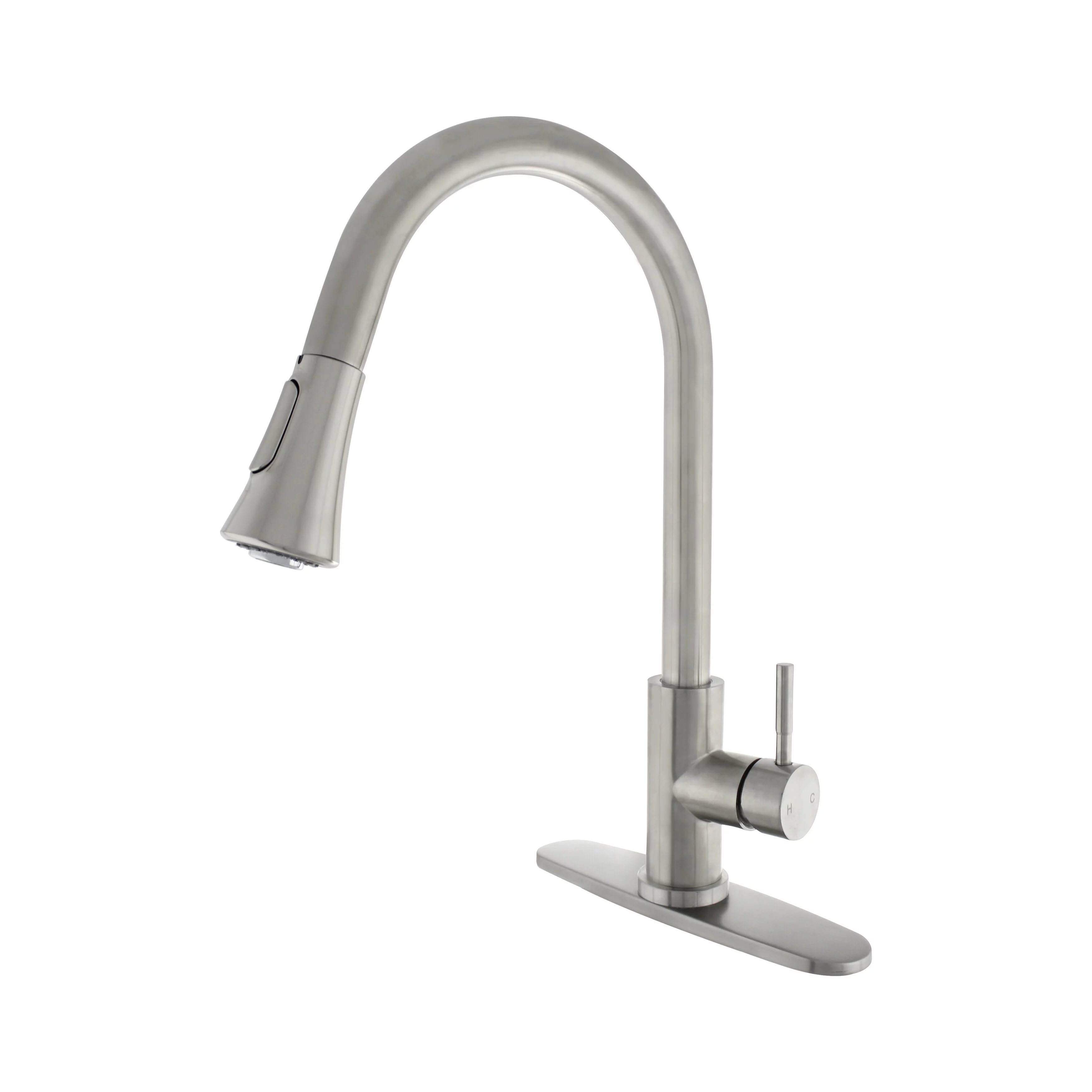WMF-8101SSD-BN - Stainless Steel Single Handle Faucet