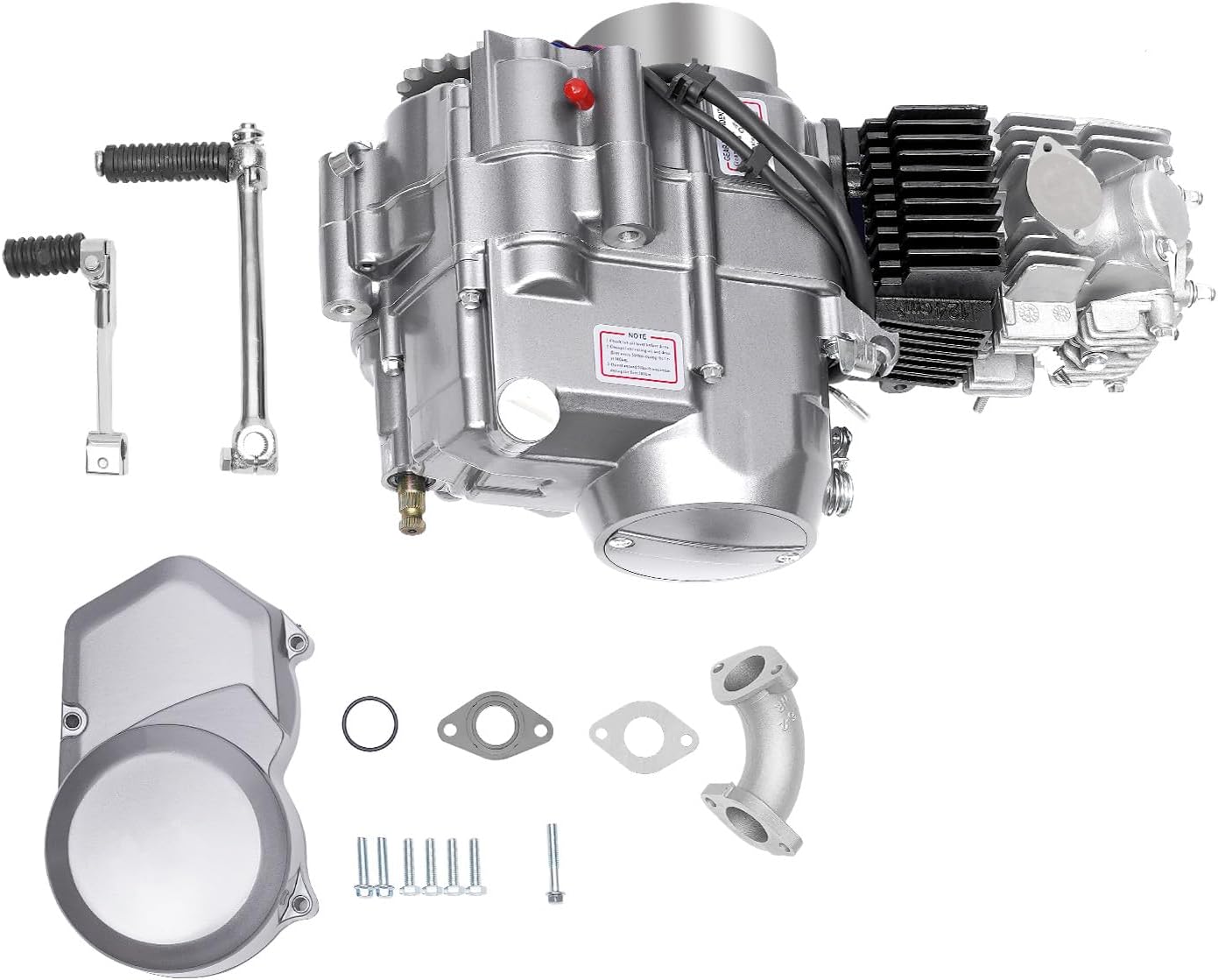 140CC 4 Stroke Engine Motor Single Cylinder Motor Engine Manual Clutch Pit, Kick Starter Engine Motor Replacement Kits for Pit Dirt Bike Honda CRF50/XR50/CT70/Z50/Z50R/CT70