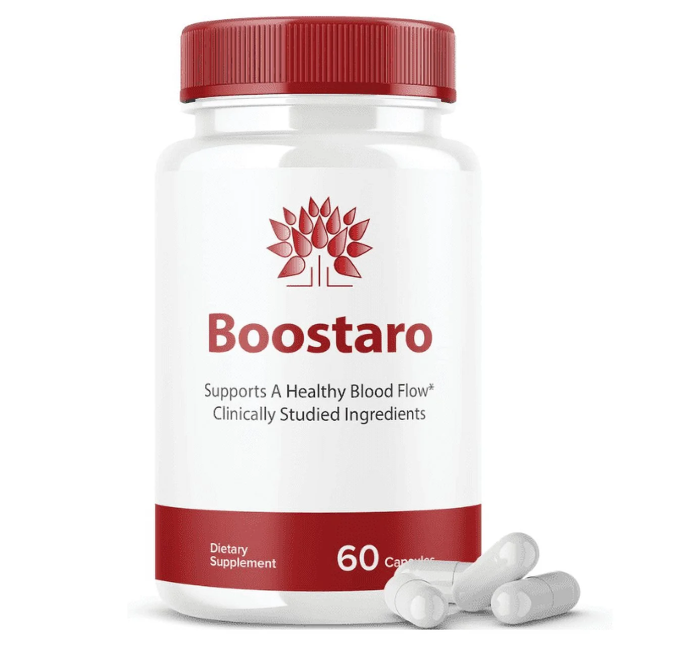 Boostaro Pills Official Formula Boostaro Supplement Capsules Extra Strength Healthy Blood Flow (60 Capsules)